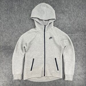 Nike Tech Fleece Womens Small Grey Full Zip Hoodie Sportwear Windrunner
